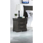 Cherry Nightstand with Brushed Nickel Hardware