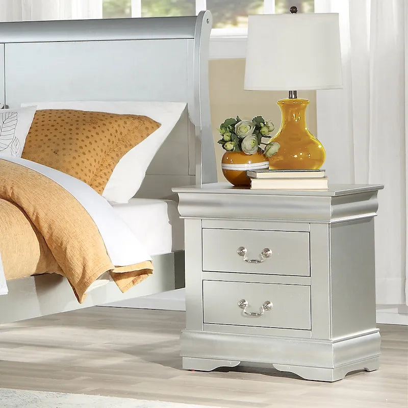 ACME Louis Philippe Nightstand in Cherry 23753