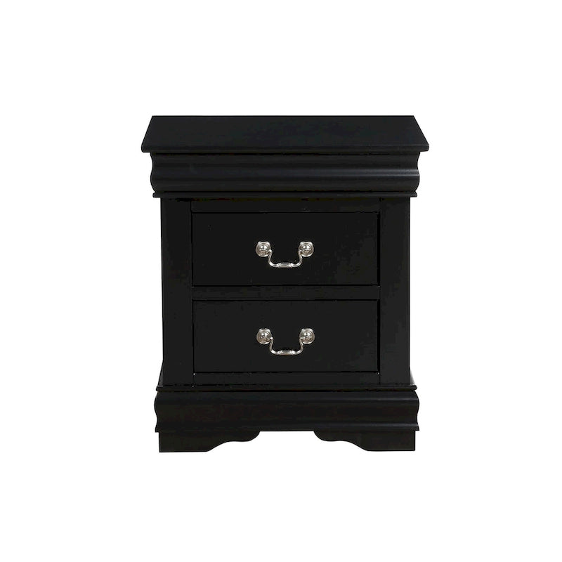 Cherry Nightstand with Brushed Nickel Hardware