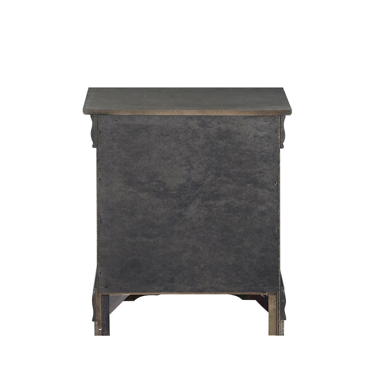 Cherry Nightstand with Brushed Nickel Hardware