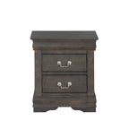 Cherry Nightstand with Brushed Nickel Hardware