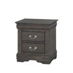 Cherry Nightstand with Brushed Nickel Hardware