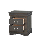 Cherry Nightstand with Brushed Nickel Hardware