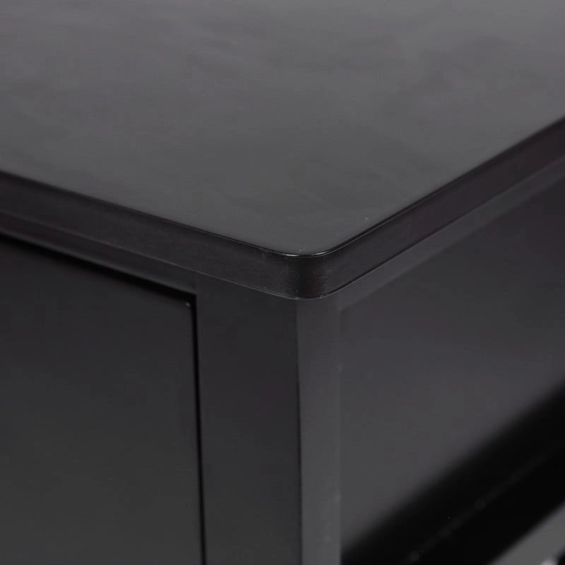 Two-Layer Bedside Table with Drawer