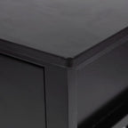Two-Layer Bedside Table with Drawer