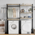 5-Tier Wood Over-the-Washer and Dryer Storage Shelf