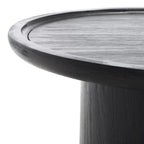 Runder Säulen-Couchtisch - Natur - 28W x 28D x 16H