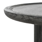 Runder Säulen-Couchtisch - Natur - 28W x 28D x 16H