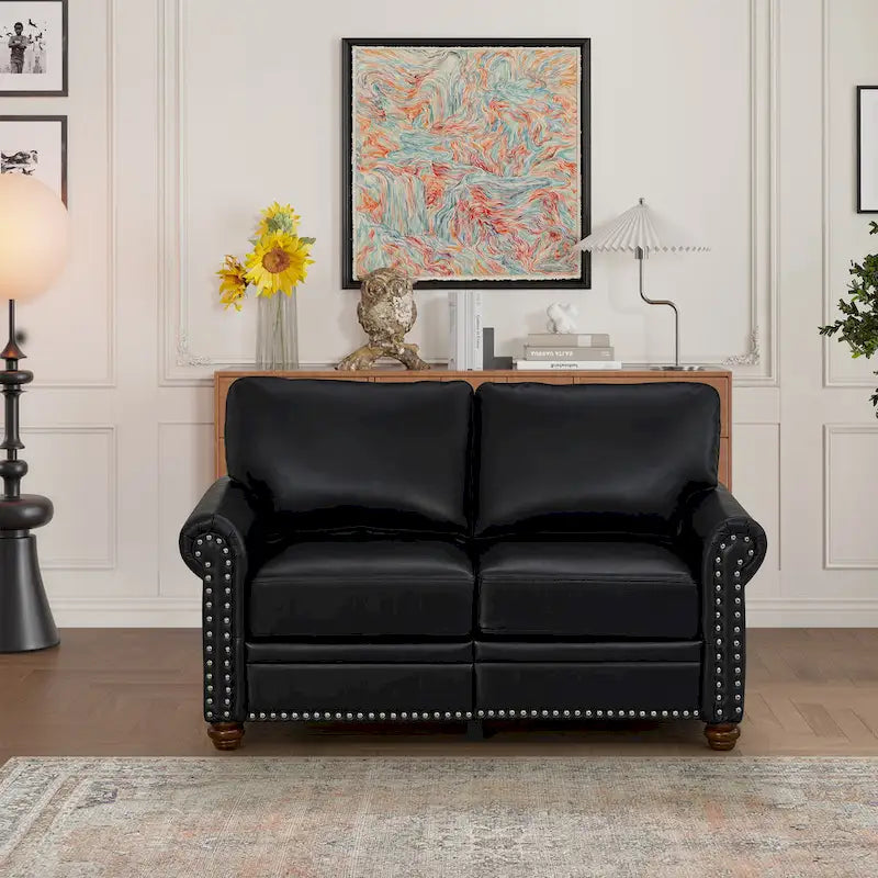 Loveseat-Sofa aus Kunstleder für das Wohnzimmer