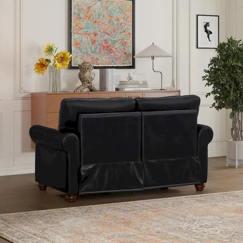 Loveseat-Sofa aus Kunstleder für das Wohnzimmer