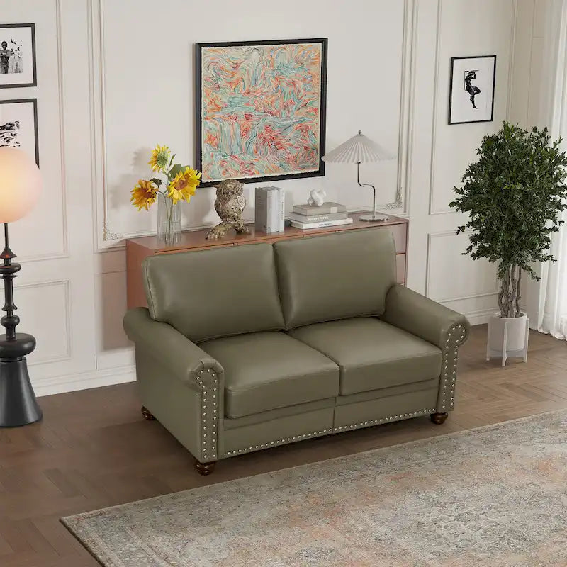 Loveseat-Sofa aus Kunstleder für das Wohnzimmer
