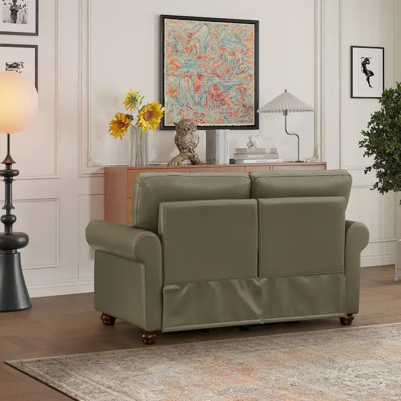 Loveseat-Sofa aus Kunstleder für das Wohnzimmer