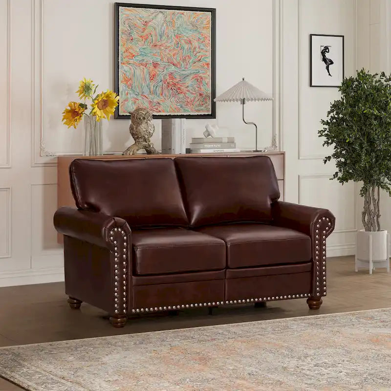Loveseat-Sofa aus Kunstleder für das Wohnzimmer