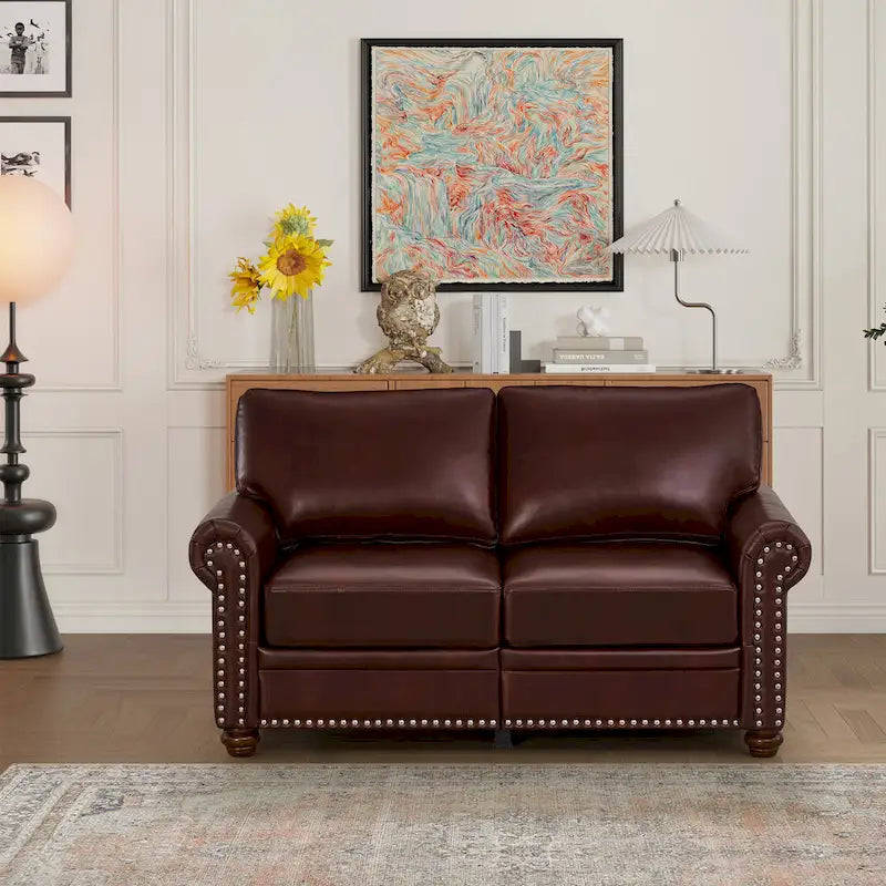 Loveseat-Sofa aus Kunstleder für das Wohnzimmer