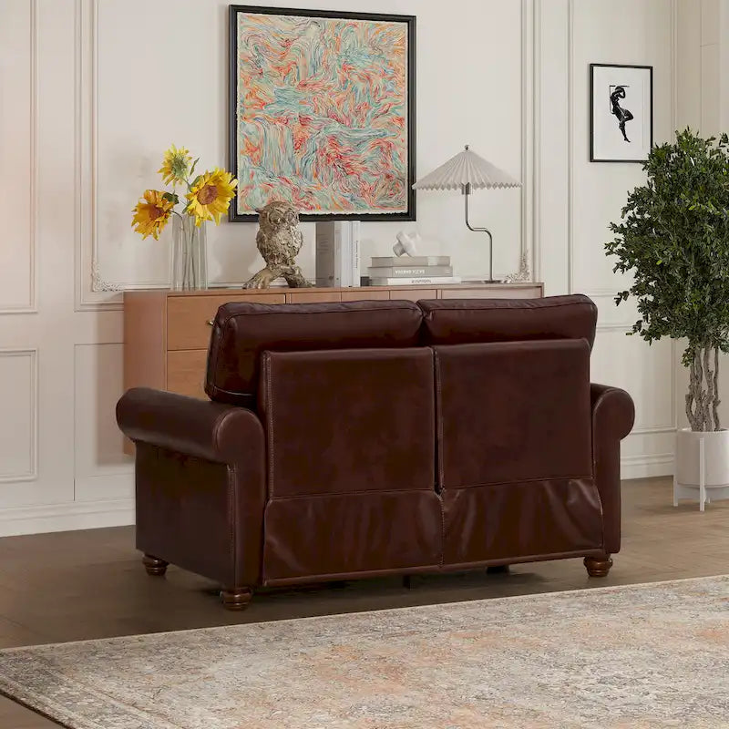 Loveseat-Sofa aus Kunstleder für das Wohnzimmer