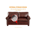 Loveseat-Sofa aus Kunstleder für das Wohnzimmer