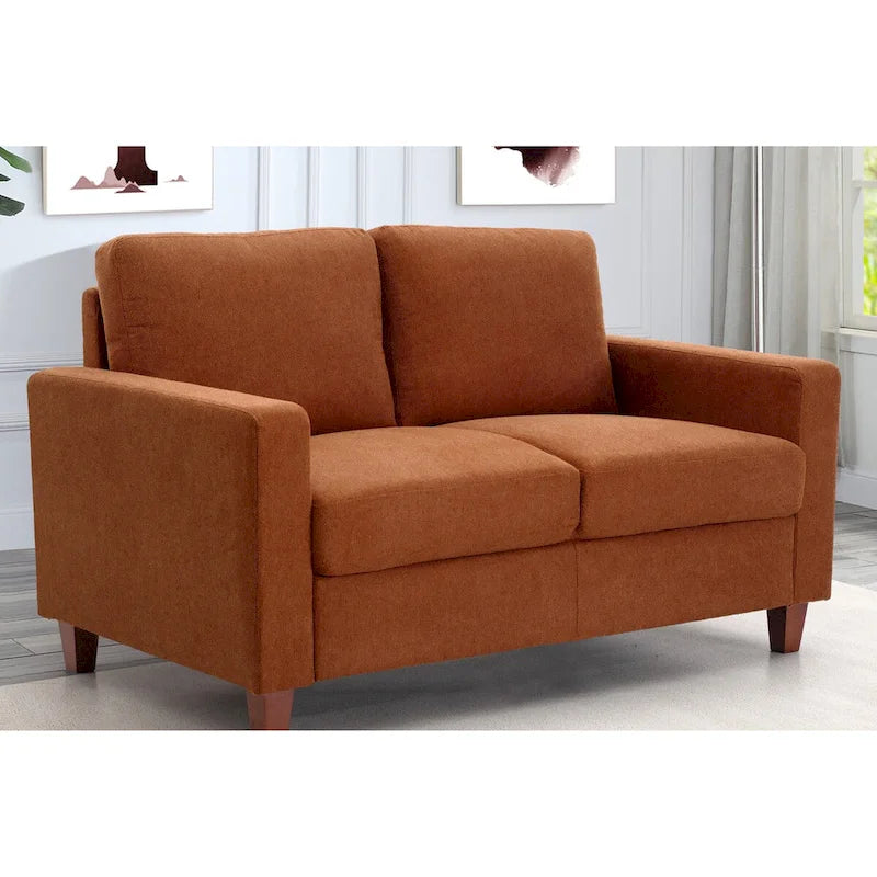 Loveseat voor de woonkamer, 55 inch, gestoffeerd in overgangsstijl