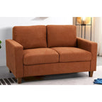 Loveseat voor de woonkamer, 55 inch, gestoffeerd in overgangsstijl