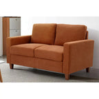 Loveseat voor de woonkamer, 55 inch, gestoffeerd in overgangsstijl