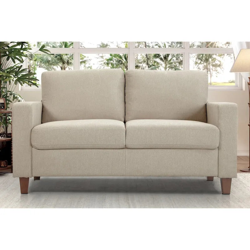 Loveseat voor de woonkamer, 55 inch, gestoffeerd in overgangsstijl