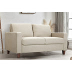 Loveseat voor de woonkamer, 55 inch, gestoffeerd in overgangsstijl