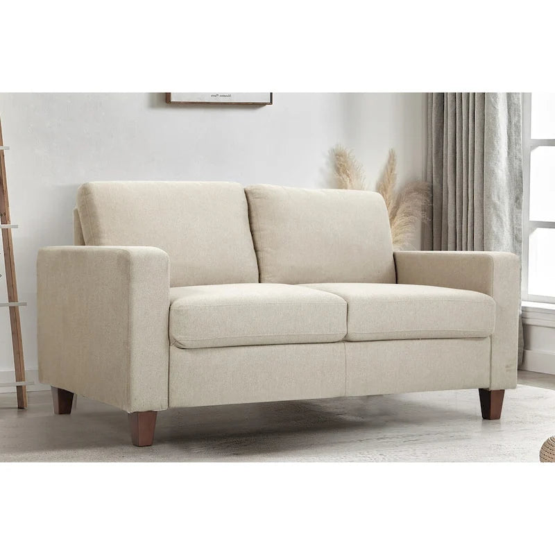 Loveseat voor de woonkamer, 55 inch, gestoffeerd in overgangsstijl