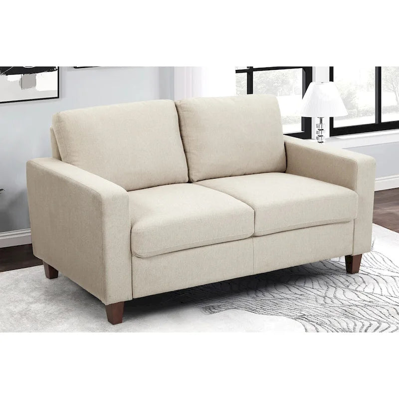 Loveseat voor de woonkamer, 55 inch, gestoffeerd in overgangsstijl