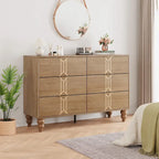 6-Drawer Dresser with Deep Drawers, Modern Wooden Chest